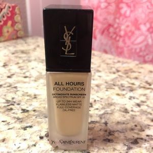 Yves St Laurent all hours foundation, warm ivory